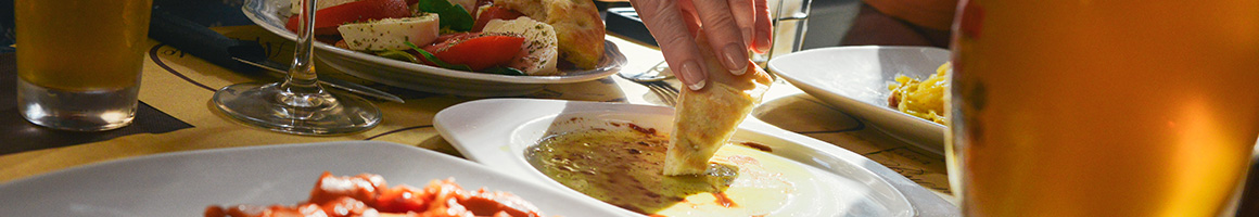 Eating Mediterranean Lebanese at Tannourine Restaurant restaurant in San Mateo, CA.